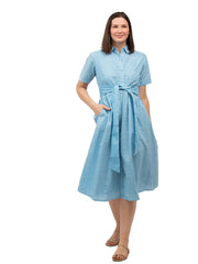 Beau & Ro Dress The Elle Midi Dress | Blue Dot