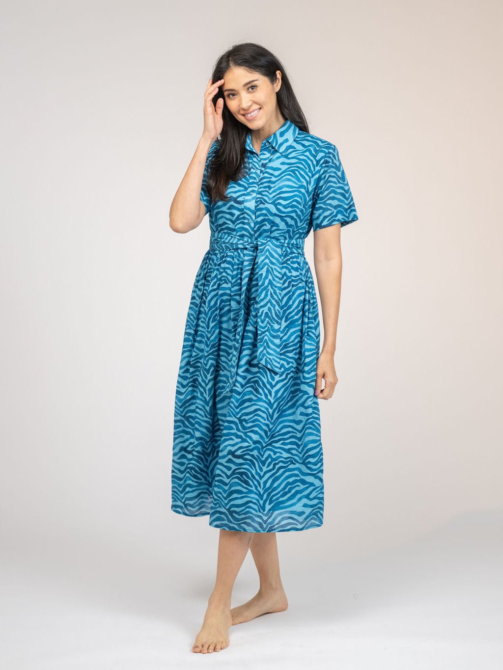 Beau & Ro Dress The Elle Midi Dress | Blue Zebra
