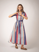 Beau & Ro Dress The Eloise Dress | Atlantic Bagru Triangle
