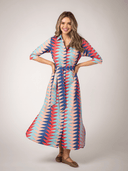 Beau & Ro Dress The Eloise Dress | Atlantic Bagru Triangle