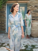 Beau & Ro Dress The Eloise Dress | Blue Check