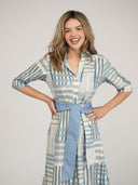 Beau & Ro Dress The Eloise Dress | Blue Check