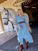 Beau & Ro Dress The Eloise Dress | Blue Cosmo