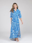 Beau & Ro Dress The Eloise Dress | Cobalt Folk Flower