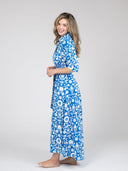 Beau & Ro Dress The Eloise Dress | Cobalt Folk Flower