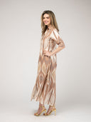 Beau & Ro Dress The Eloise Dress | Eco Brown Ikat