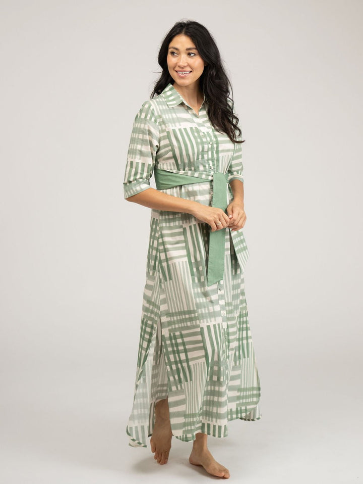 Beau & Ro Dress The Eloise Dress | Green Check