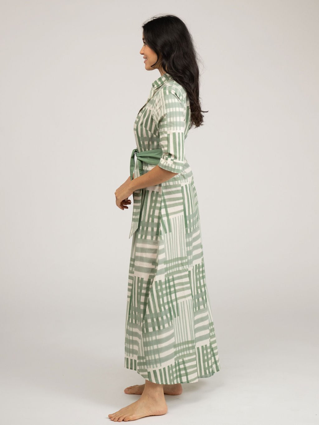 Beau & Ro Dress The Eloise Dress | Green Check