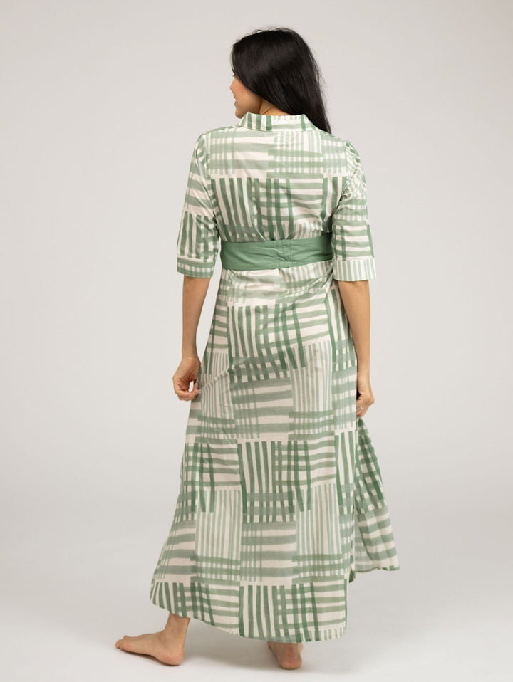 Beau & Ro Dress The Eloise Dress | Green Check