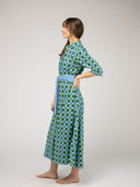 Beau & Ro Dress The Eloise Dress | Green Check Block