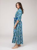 Beau & Ro Dress The Eloise Dress | Green Picnic Stripe