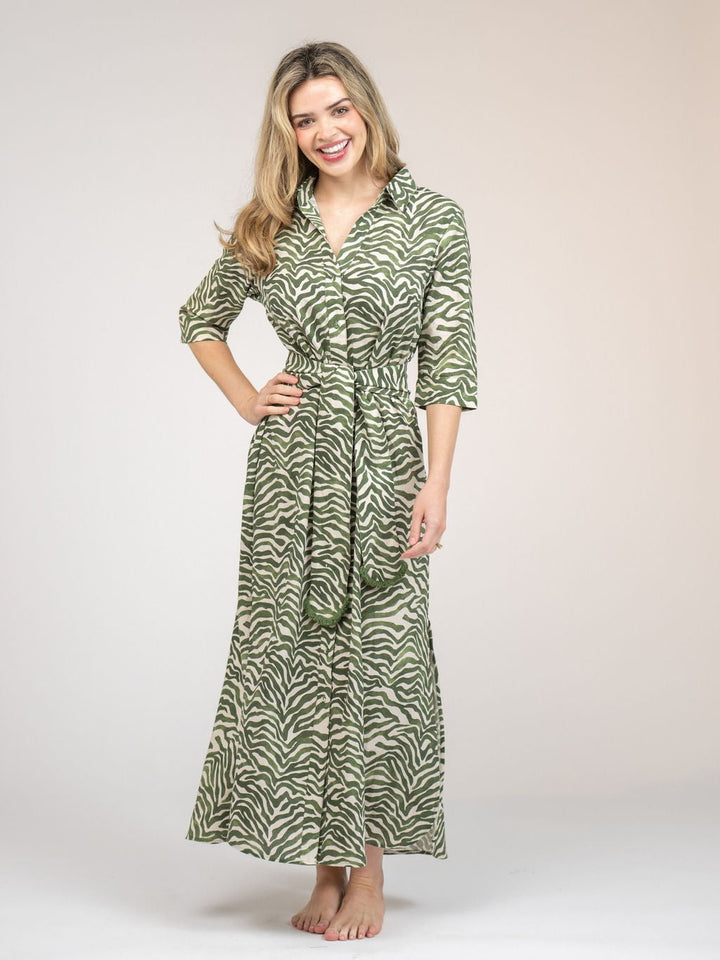 Beau & Ro Dress The Eloise Dress | Green Zebra