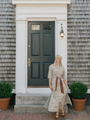 Beau & Ro Dress The Eloise Dress in Brown Mughal Block