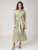 Beau & Ro Dress The Eloise Dress in Moss Arrow