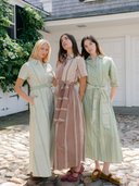 Beau & Ro Dress The Eloise Dress in Moss Arrow