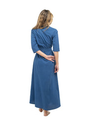 Beau & Ro Dress The Eloise Dress | Navy Blue Hearts