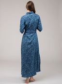 Beau & Ro Dress The Eloise Dress | Navy Flore