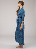 Beau & Ro Dress The Eloise Dress | Navy Flore