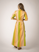 Beau & Ro Dress The Eloise Dress | Sunrise Bagru Triangle