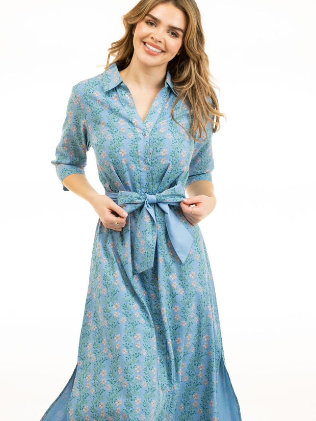 Beau & Ro Dress The Eloise Shirt Dress | Blue Vine