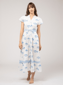Beau & Ro Dress The Flutter Dress | White Fish