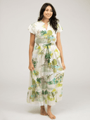 Beau & Ro Dress The Flutter Midi Dress | Palm