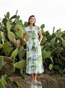 Beau & Ro Dress The Flutter Midi Dress | Palm