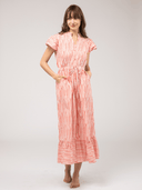 Beau & Ro Dress The Flutter Midi Dress | Sorrento Stripe