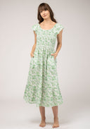 Beau & Ro Dress The Goldie Dress | Green Garden