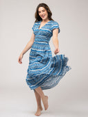 Beau & Ro Dress The Isla Dress | Blue Wave
