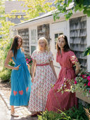 Beau & Ro Dress The Jackie Dress in Red Flower Chain