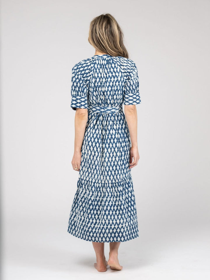 Beau & Ro Dress The Jane Dress | Blue India Resist