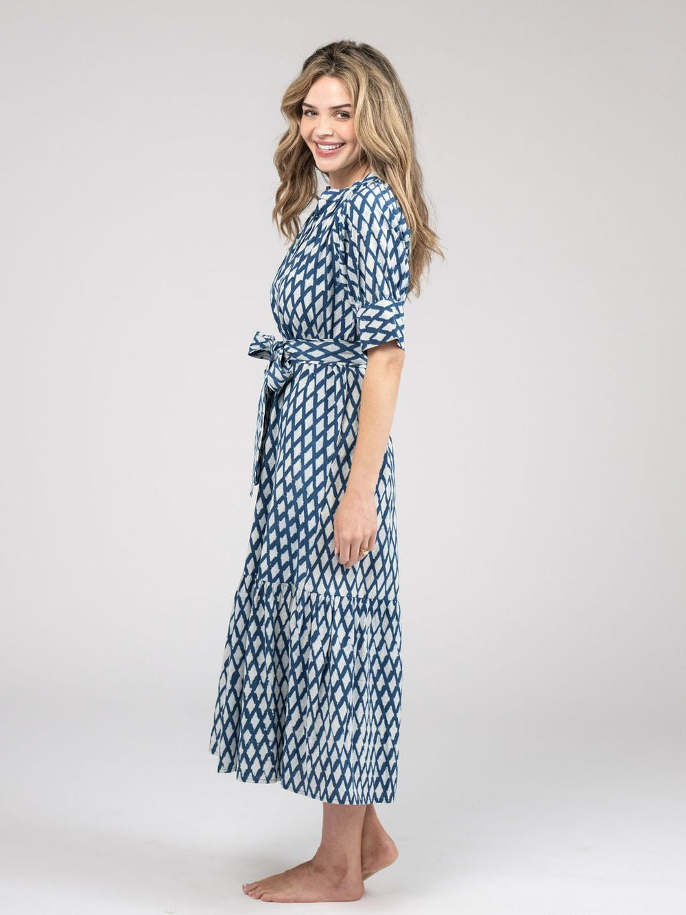 Beau & Ro Dress The Jane Dress | Blue India Resist