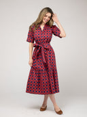 Beau & Ro Dress The Jane Dress | Cranberry Check Block