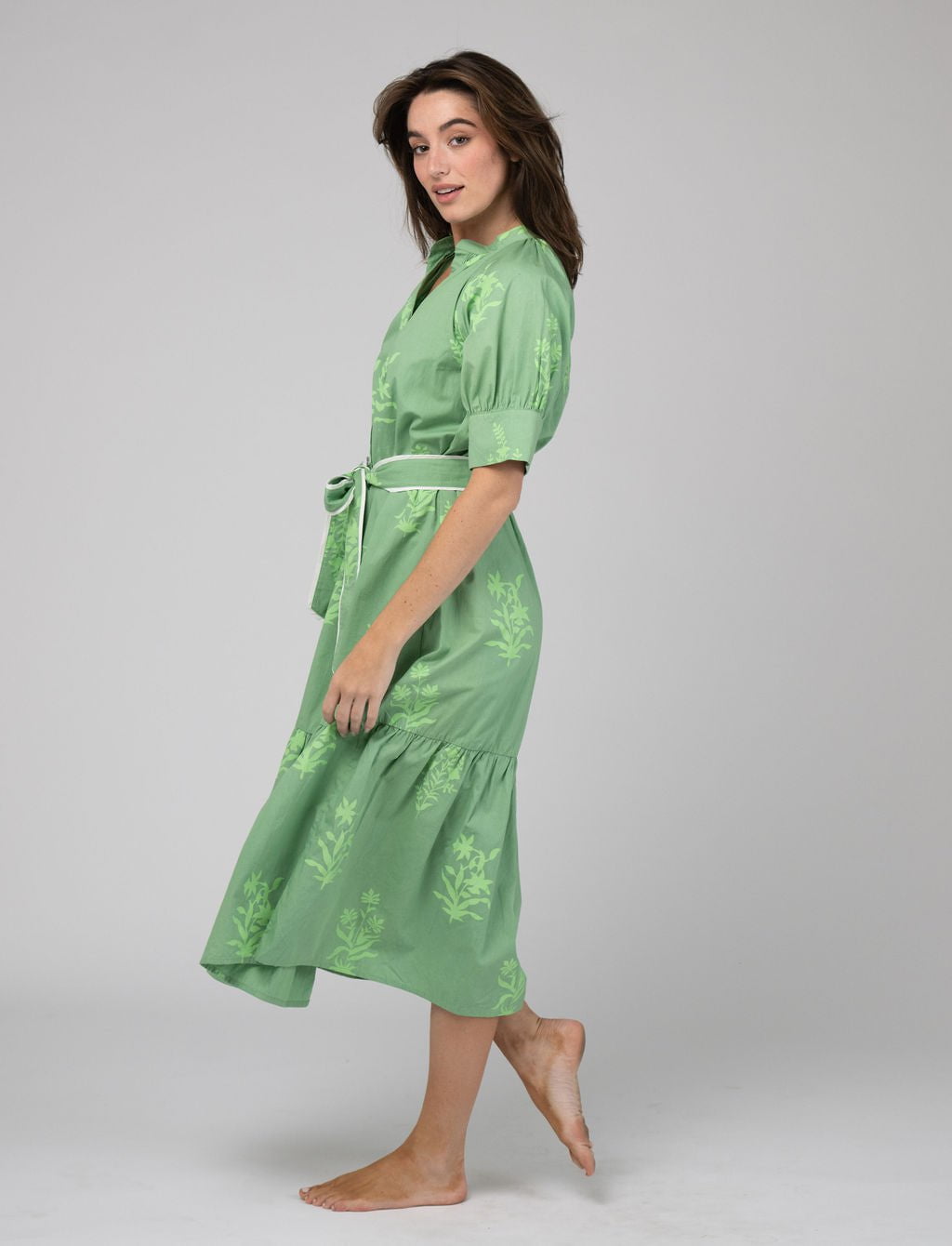 Beau & Ro Dress The Jane Dress | Fern Jaipur Floral