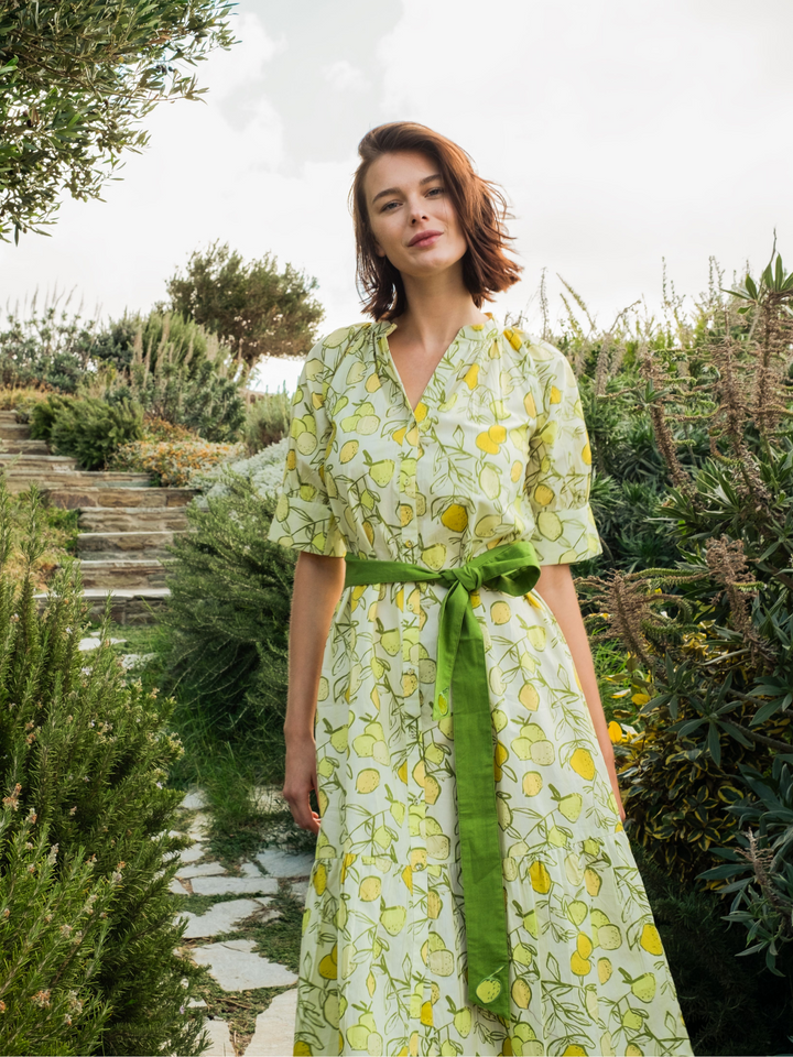Beau & Ro Dress The Jane Dress | Lemon Citrus