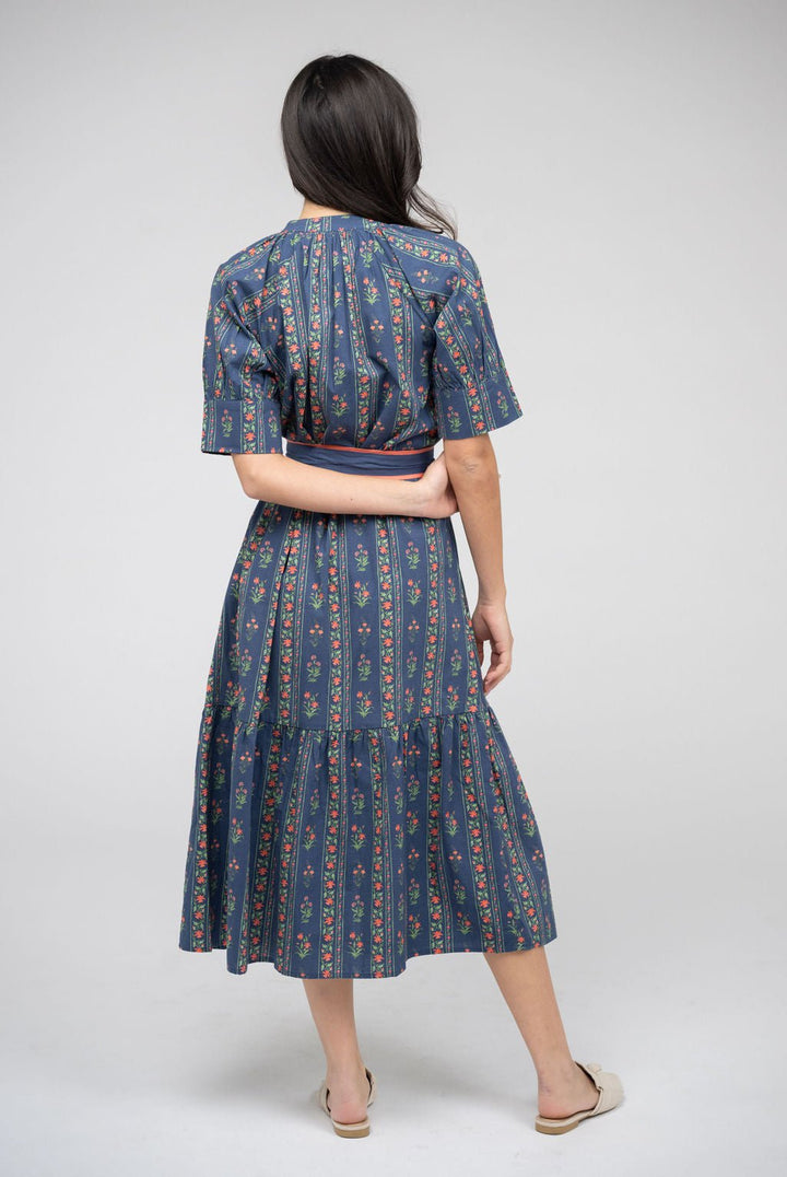 Beau & Ro Dress The Jane Dress | Navy Jaipur Stripe