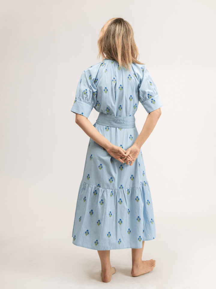 Beau & Ro Dress The Jane Dress | Petite Floral Blue