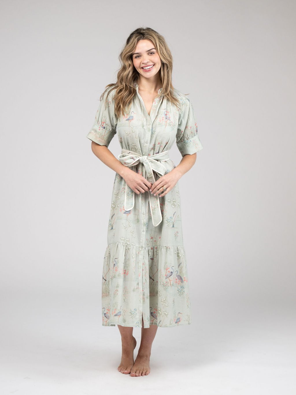 Beau & Ro Dress The Jane Dress | Sage Mural