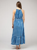 Beau & Ro Dress The Jenna Dress | Blue Check Block