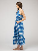 Beau & Ro Dress The Jenna Dress | Blue Check Block