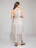 Beau & Ro Dress The Jenna Dress | Ivory Ikat Stripe