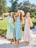 Beau & Ro Dress The Jenna Dress | Pink Picnic Stripes