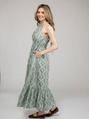 Beau & Ro Dress The Jenna Dress | Sage Virginia Stripe