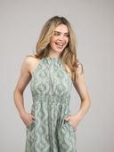 Beau & Ro Dress The Jenna Dress | Sage Virginia Stripe