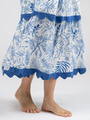 Beau & Ro Dress The Joey Dress | Blue Flora Sketch