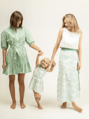 Beau & Ro Dress The Julia Dress | Green Coral