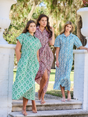 Beau & Ro Dress The Kris Dress | Blue Flower Check