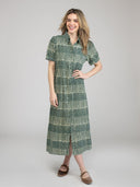 Beau & Ro Dress The Kris Dress | Green Fall Resist