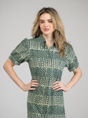Beau & Ro Dress The Kris Dress | Green Fall Resist